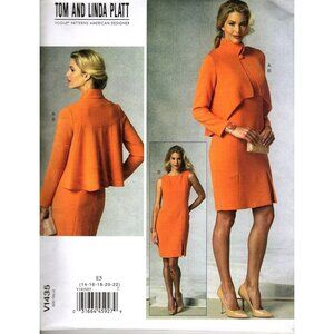 Vogue V1435 Misses 14 to 22 Tom and Linda Platt Jacket Dress UNCUT Sewing Patter